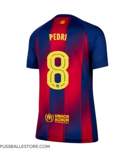 Günstige Barcelona Pedri Gonzalez #8 Heimtrikot Damen 2025-26 Kurzarm